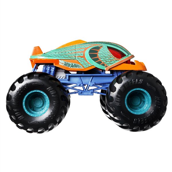 Машинка Hot Wheels Monster Trucks  1:24 Piran-Ahhhh оранжево-зеленая купить,NaN