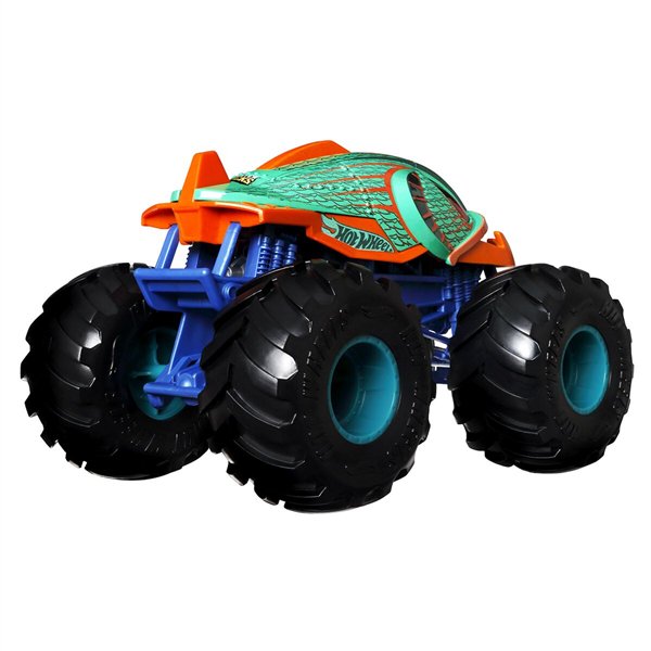 Машинка Hot Wheels Monster Trucks  1:24 Piran-Ahhhh оранжево-зеленая купить,NaN