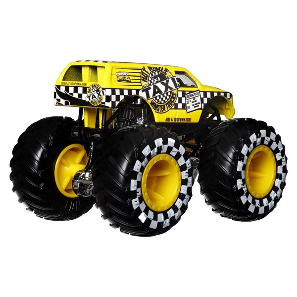 Машинка Hot Wheels Monster Trucks 1:64 Taxi желтая купить,NaN