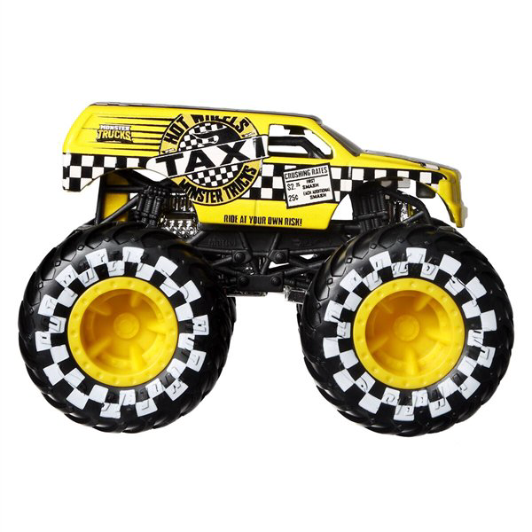 Машинка Hot Wheels Monster Trucks 1:64 Taxi желтая купить,NaN