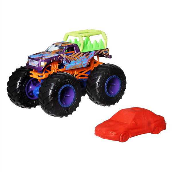 Машинка Hot Wheels Monster Trucks  1:64 Haul Yall фиолетовая купить,NaN
