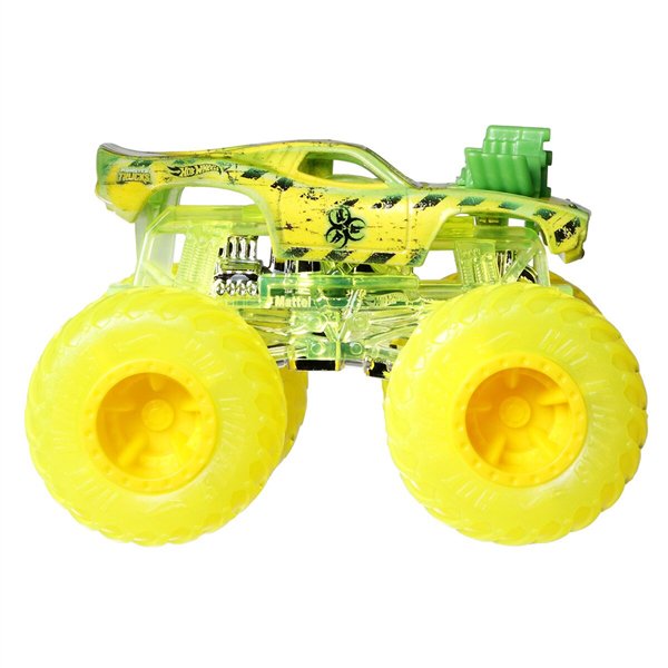 Машинка Hot Wheels Monster Trucks  1:64 Rodger Dodger желто-зеленая купить,NaN