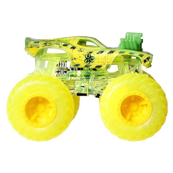 Машинка Hot Wheels Monster Trucks  1:64 Rodger Dodger желто-зеленая купить,NaN
