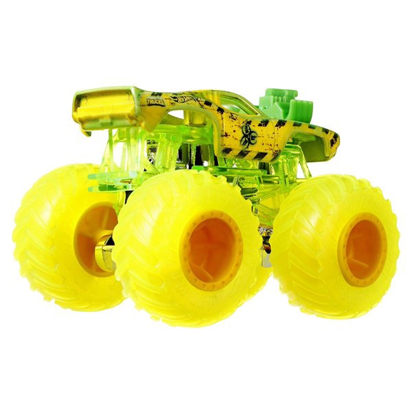 Машинка Hot Wheels Monster Trucks  1:64 Rodger Dodger желто-зеленая купить,NaN
