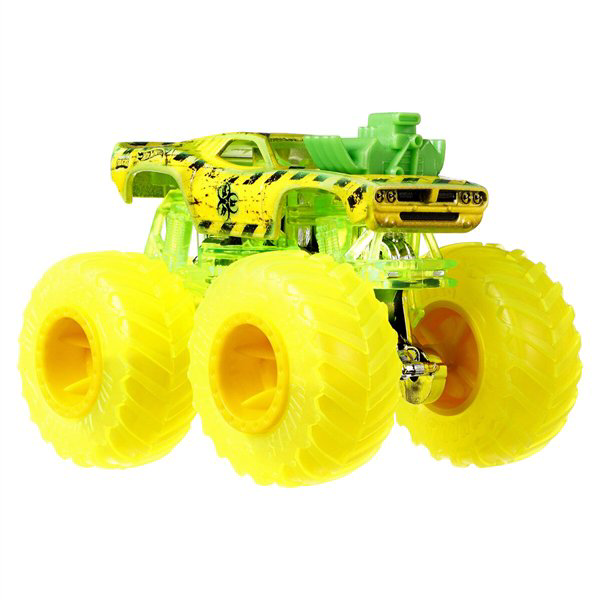 Машинка Hot Wheels Monster Trucks  1:64 Rodger Dodger желто-зеленая купить,NaN