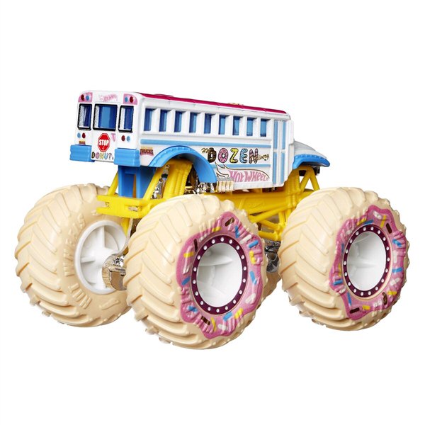 Машинка Hot Wheels Monster Trucks 1:64 Dozen Delivery белая купить,NaN