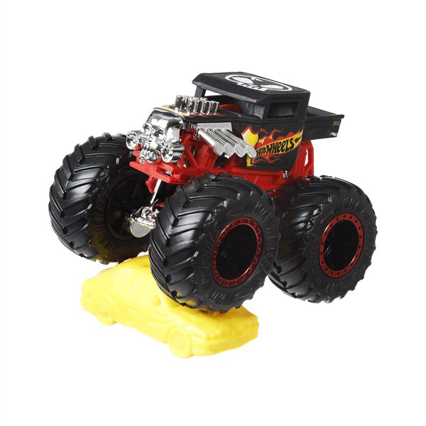 Машинка Hot Wheels Monster Trucks 1:64 Bone Shaker черная купить,NaN