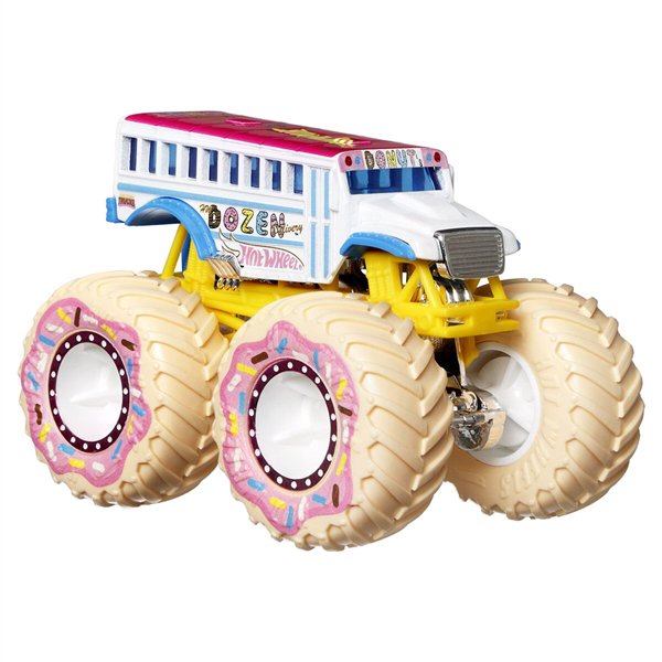 Машинка Hot Wheels Monster Trucks 1:64 Dozen Delivery белая купить,NaN