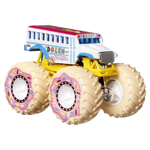 Машинка Hot Wheels Monster Trucks 1:64 Dozen Delivery белая купить,NaN