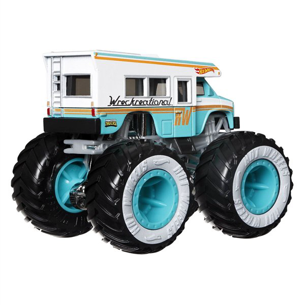 Машинка Hot Wheels Monster Trucks 1:64 Wreckreational белая купить,NaN