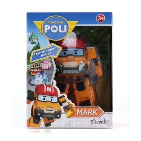 Машинка-трансформер Silverlit  Poli Марк   10см оранжевая купить,NaN