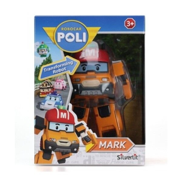 Машинка-трансформер Silverlit  Poli Марк   10см оранжевая купить,NaN