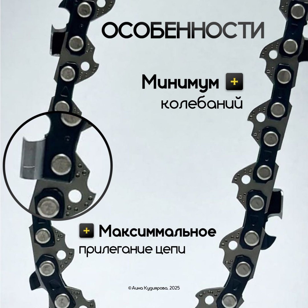 Пильная цепь 76 звеньев 0.325 1,5 мм для шины 500 мм купить,NaN