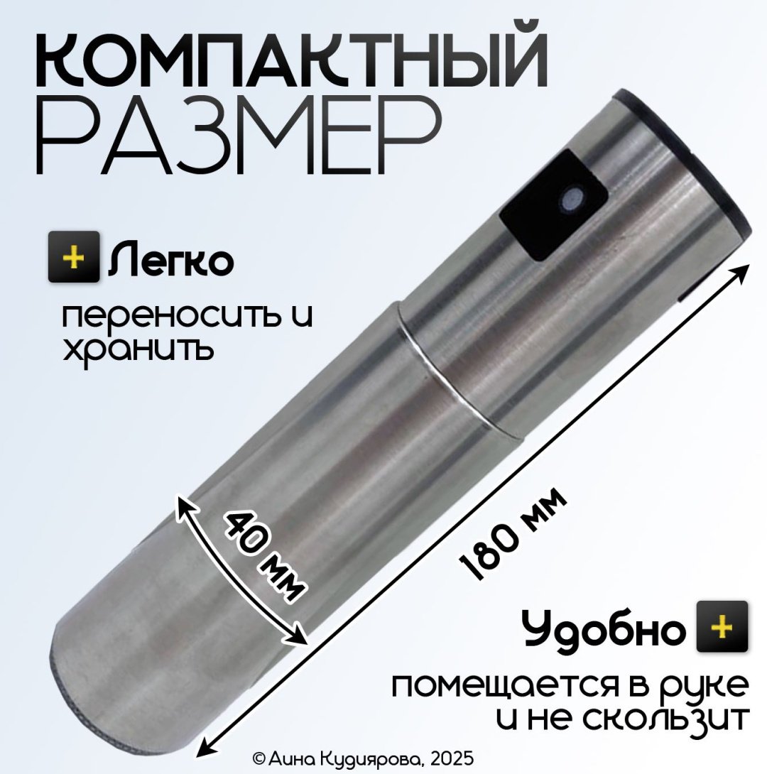 Бутылка с распылителем 741258, нержавеющая сталь
