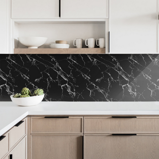 Кухонный фартук Stella Крестола Black 300x60x0.075 см черный