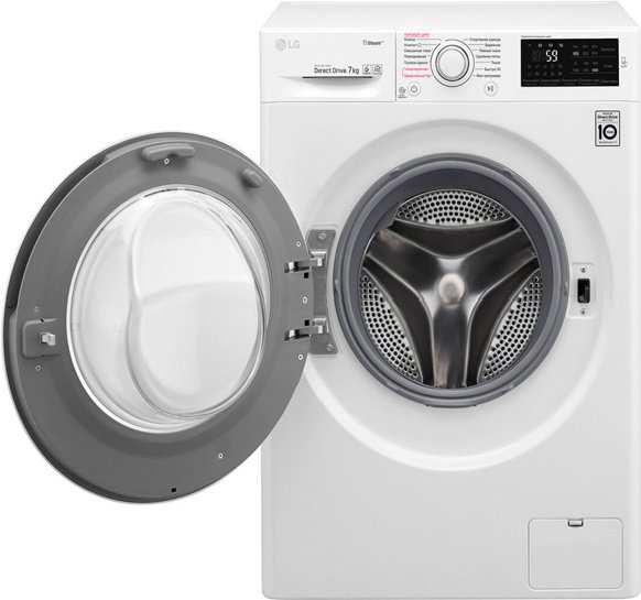Стиральная машина LG F2J6HSFW белая купить,NaN