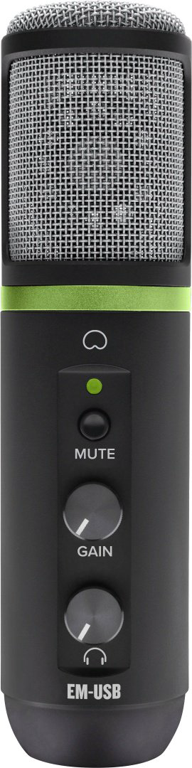 Cтудийный конденсаторный микрофон Mackie EM-USB черный купить,NaN