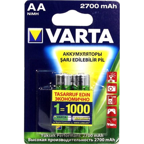 Батарейки Varta HR6/AA 2700mAh/1.2V 2шт