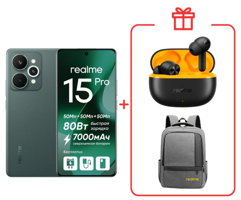 Смартфон Realme 15 Pro 5G 12/512GB Velvet Green + подарок купить,275990