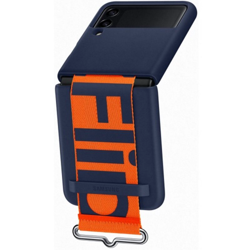 Чехол Samsung Galaxy Z Flip 3 EF-GF711TNEGRU темно-синий купить,NaN