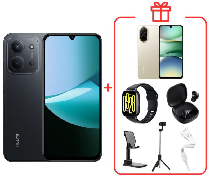 Смартфон Xiaomi Redmi 15C 4G NFC 4/128GB Midnight Gray + подарок купить,NaN