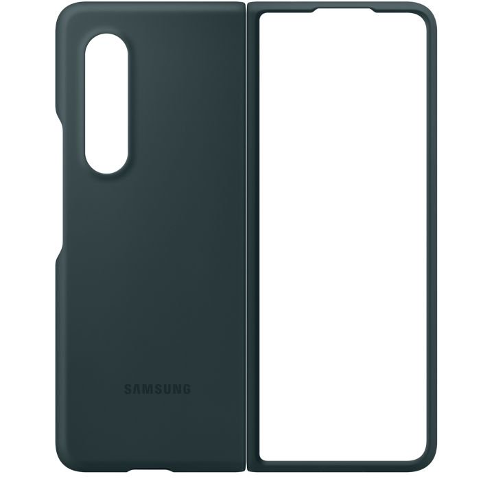 Чехол Samsung Silicone Cover для Galaxy Z Fold 3 EF-PF926TGEGRU зеленый купить,NaN