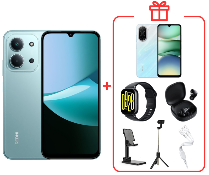 Смартфон Xiaomi Redmi 15C 4G NFC 8/256GB Mint Green + подарок купить,NaN