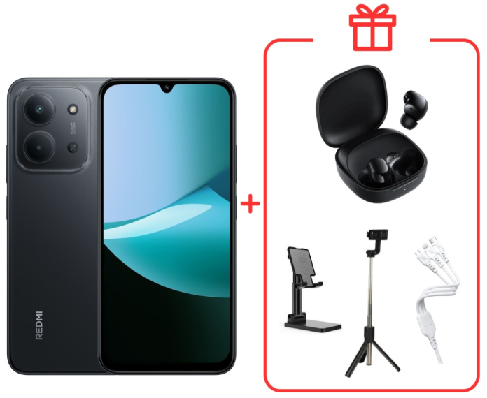 Смартфон Xiaomi Redmi 15C 4G NFC 8/256GB Midnight Gray + подарок купить,NaN