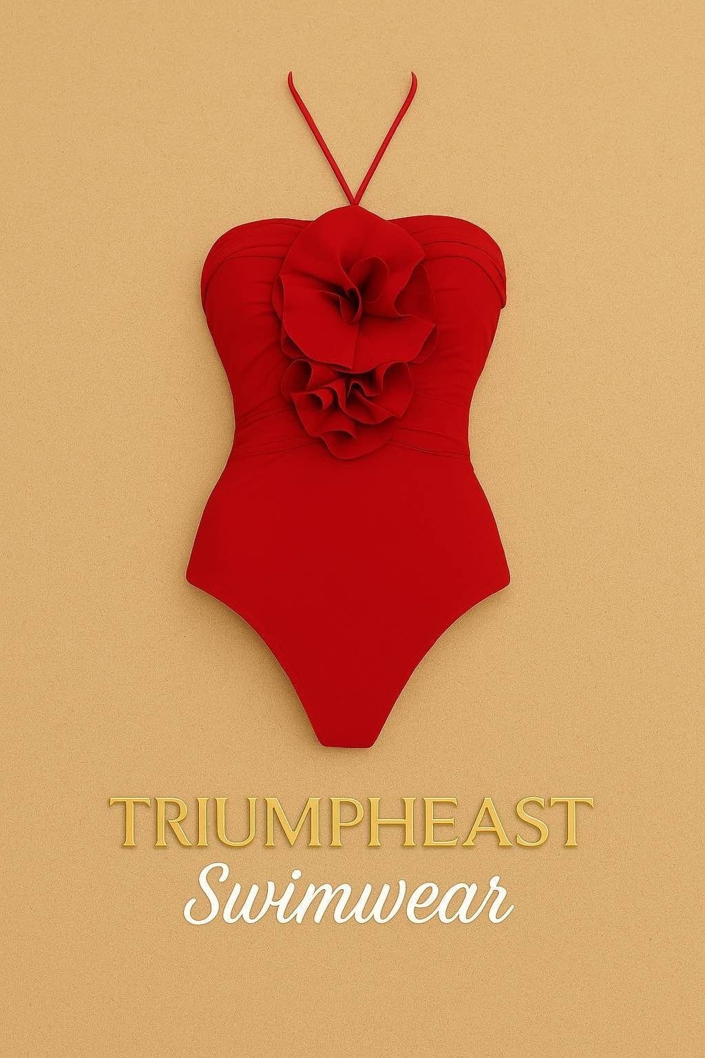 Купальник слитный TriumphEast красный 48