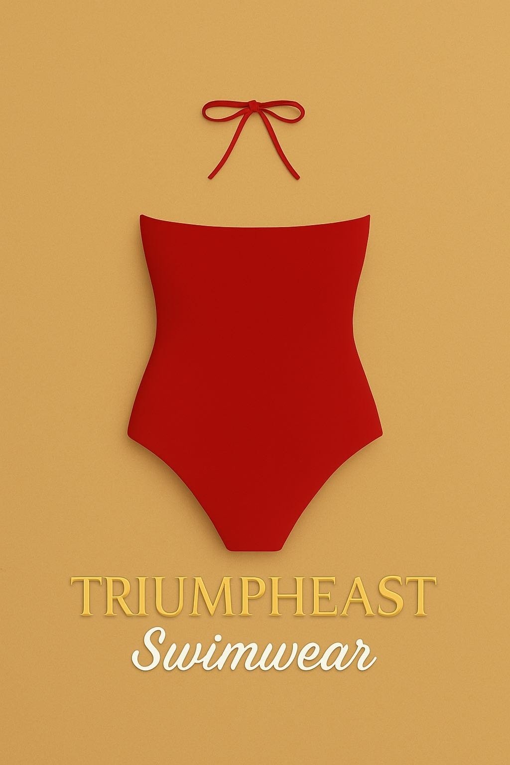 Купальник слитный TriumphEast красный 48
