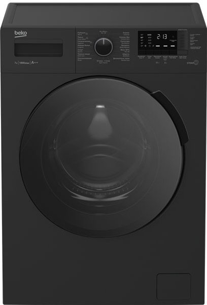 Стиральная машина Beko WSRE7512PRA черная 