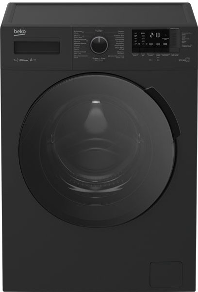 Стиральная машина Beko WSRE7512PRA черная 