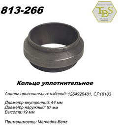 Кольцо глушителя TBS 813-266