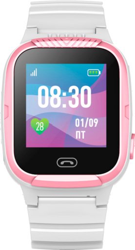 Смарт-часы Wonlex Smart Baby Watch GW100S CT-17 белый-розовый купить,NaN