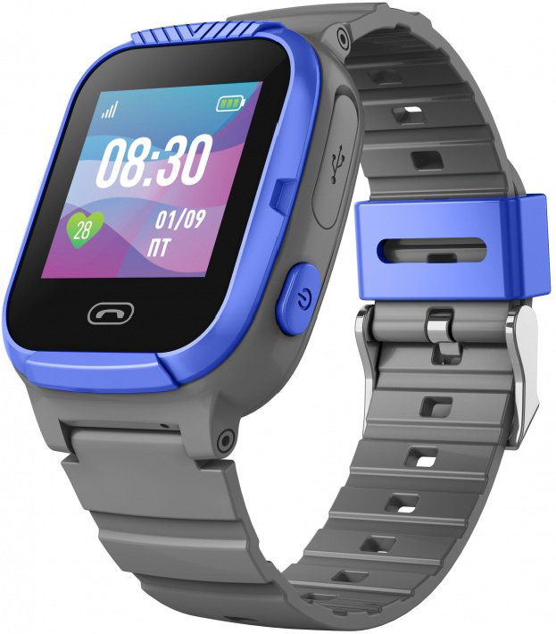 Смарт-часы Wonlex Smart Baby Watch GW100S CT-17 синий-серый купить,NaN