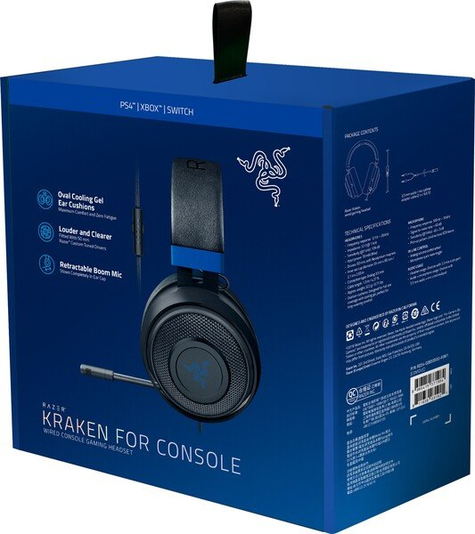 Наушники Razer Kraken for Console RZ04-02830500-R3M1 Black Blue купить,NaN