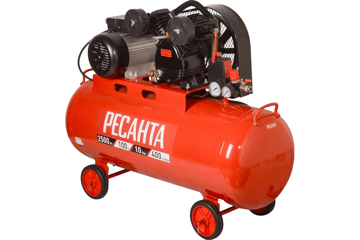 Компрессор Ресанта КП-100/400Р 2500Вт купить,NaN