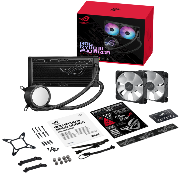 Система водяного охлаждения Asus ROG RYUO III 240 ARGB - ForteMarket Система водяного охлаждения Asus ROG RYUO III 240 ARGB купить,0
