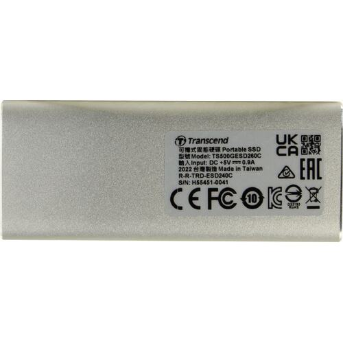 Внешний SSD накопитель Transcend ESD260C TS500GESD260C 500Gb Silver - ForteMarket Внешний SSD накопитель Transcend ESD260C TS500GESD260C 500Gb Silver купить,0