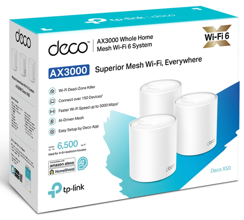 Беспроводная MESH-система TP-Link Deco X50(3-pack) - ForteMarket Беспроводная MESH-система TP-Link Deco X50(3-pack) купить,0