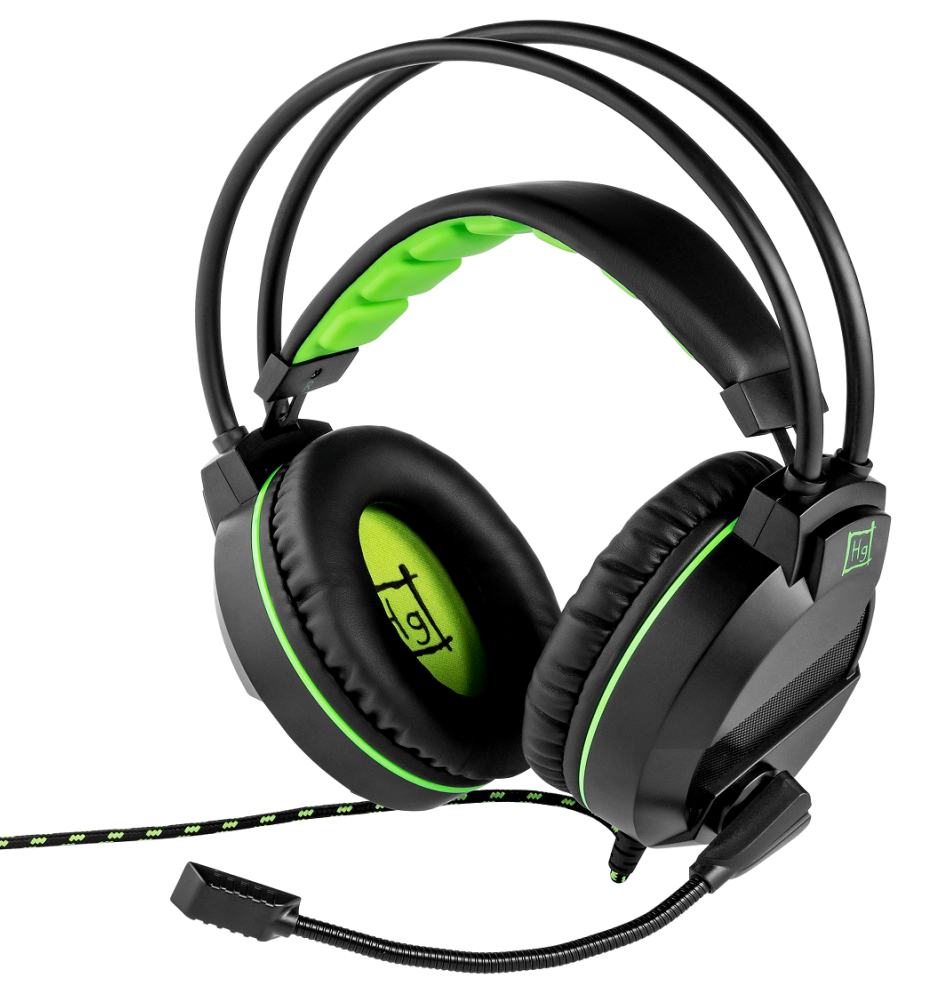 Наушники Harper GHS-R101 черно-зеленые
