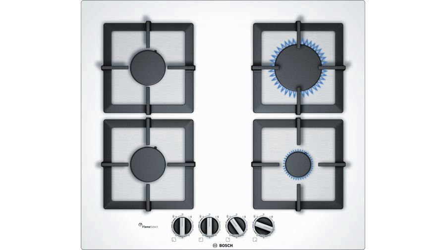 Газовая варочная поверхность Bosch PPP6A2B20O белая купить,NaN