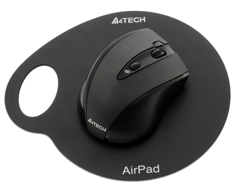 Мышь A4Tech G10-770FL-1 черный + коврик