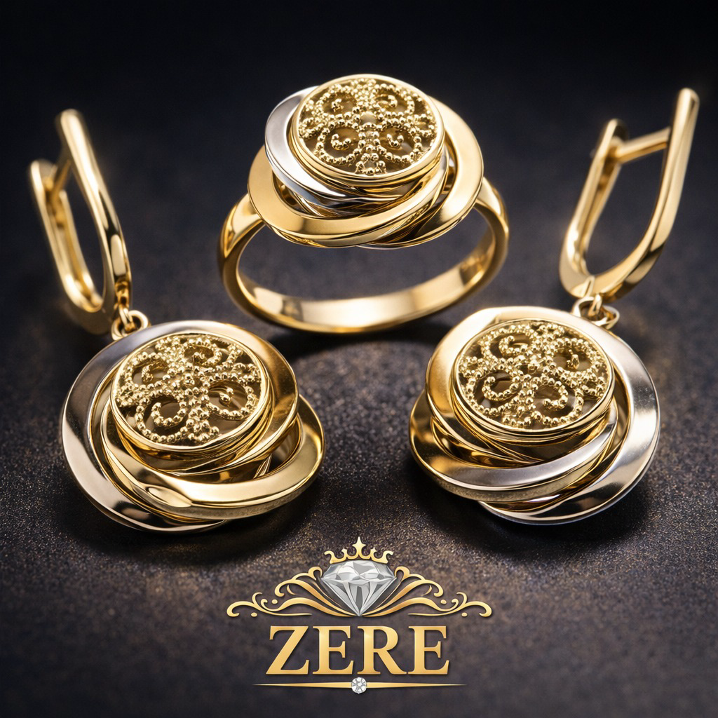 Комплект Zere ZR010413 золото 6.7гр 18р купить,591100