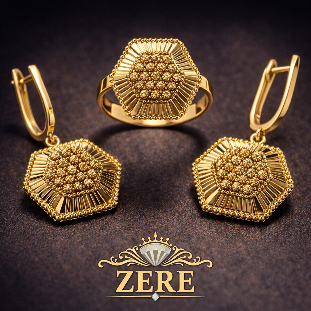 Комплект Zere ZR010416 золото 9.4гр 18р купить,834100