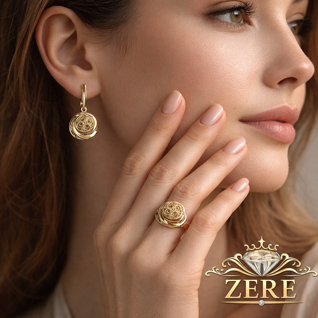 Комплект Zere ZR010413 золото 6.7гр 18р купить,591100