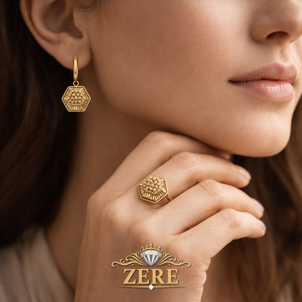 Комплект Zere ZR010416 золото 9.4гр 18р купить,834100