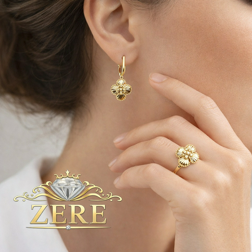 Комплект Zere ZR010417 золото 8.0гр 19р