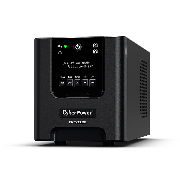 ИБП CyberPower PR750ELCD черный купить,NaN