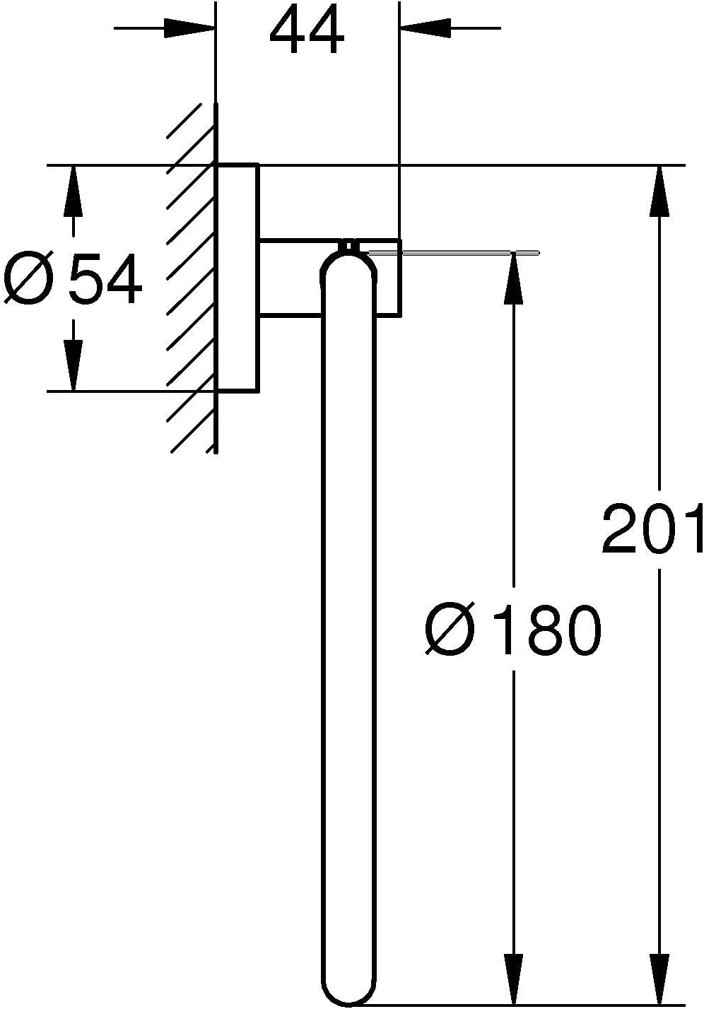 Держатель для полотенца Grohe Start 411742430 черный